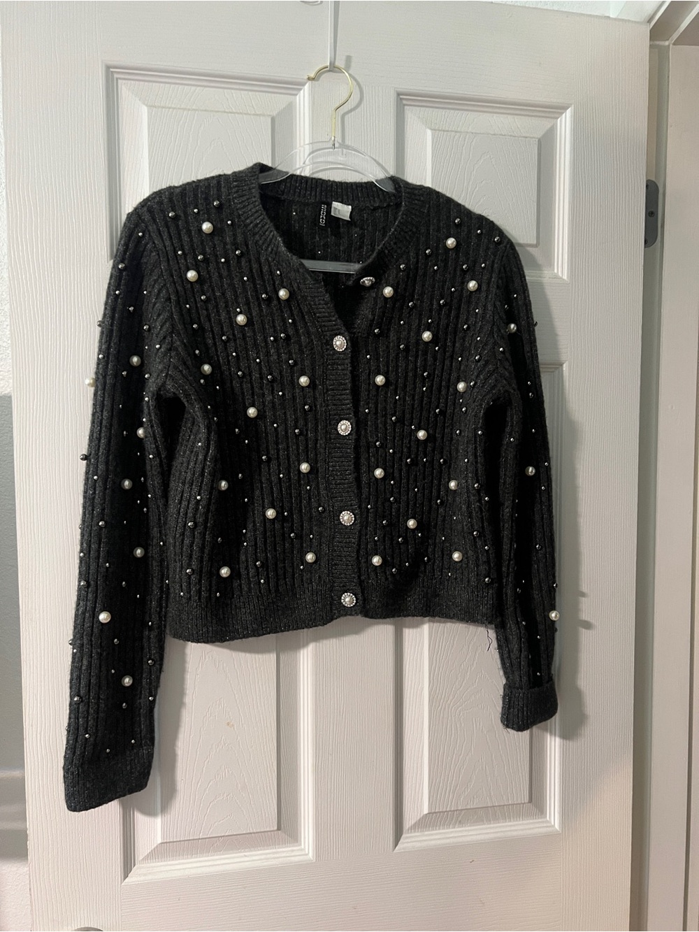 H&M Divided Pearl Cardigan